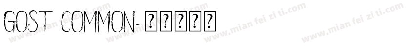 gost common字体转换